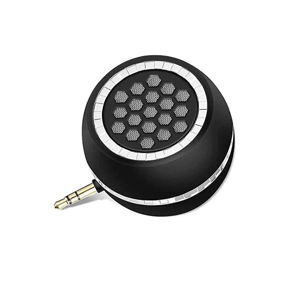 Mini Portable Speakers, 3W 36mm Microphone Speaker Line-in Speaker with 3.5mm Aux Audio Jack and Plug in Clear Bass Micro for Smart Phone, pad, Tablet, Laptop, Computer.