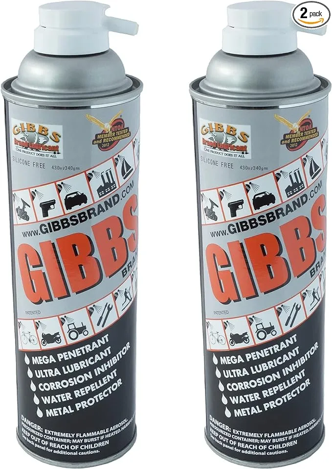 Gibbs Brand Lubricant (2-12oz cans)