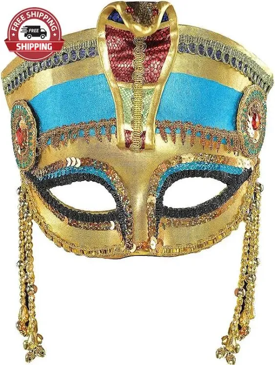 Stunning Multicolor Egyptian Mask Costume Accessory - One Size -