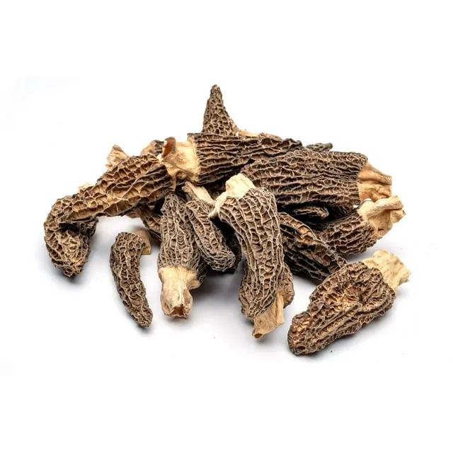 Slofoodgroup Whole Dried Morel Mushrooms | Wild Gourmet Morchellas Conica| Umami Flavor - 2oz