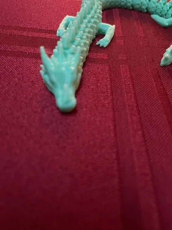 3d Printed Articulated Dragon (Green)