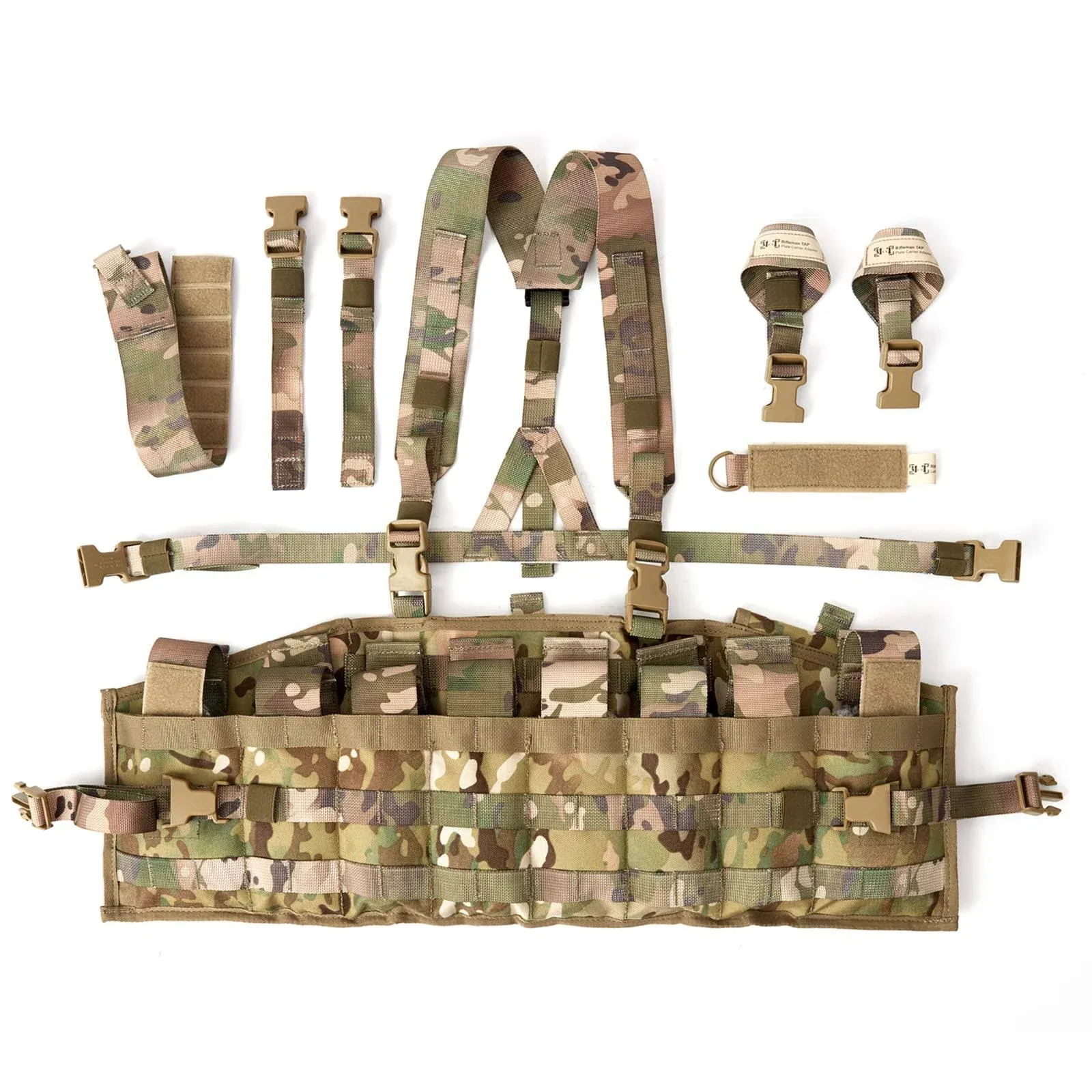 MT Military Chest Rig MOLLE II (TAP) Vest with Straps Multicam/OCP