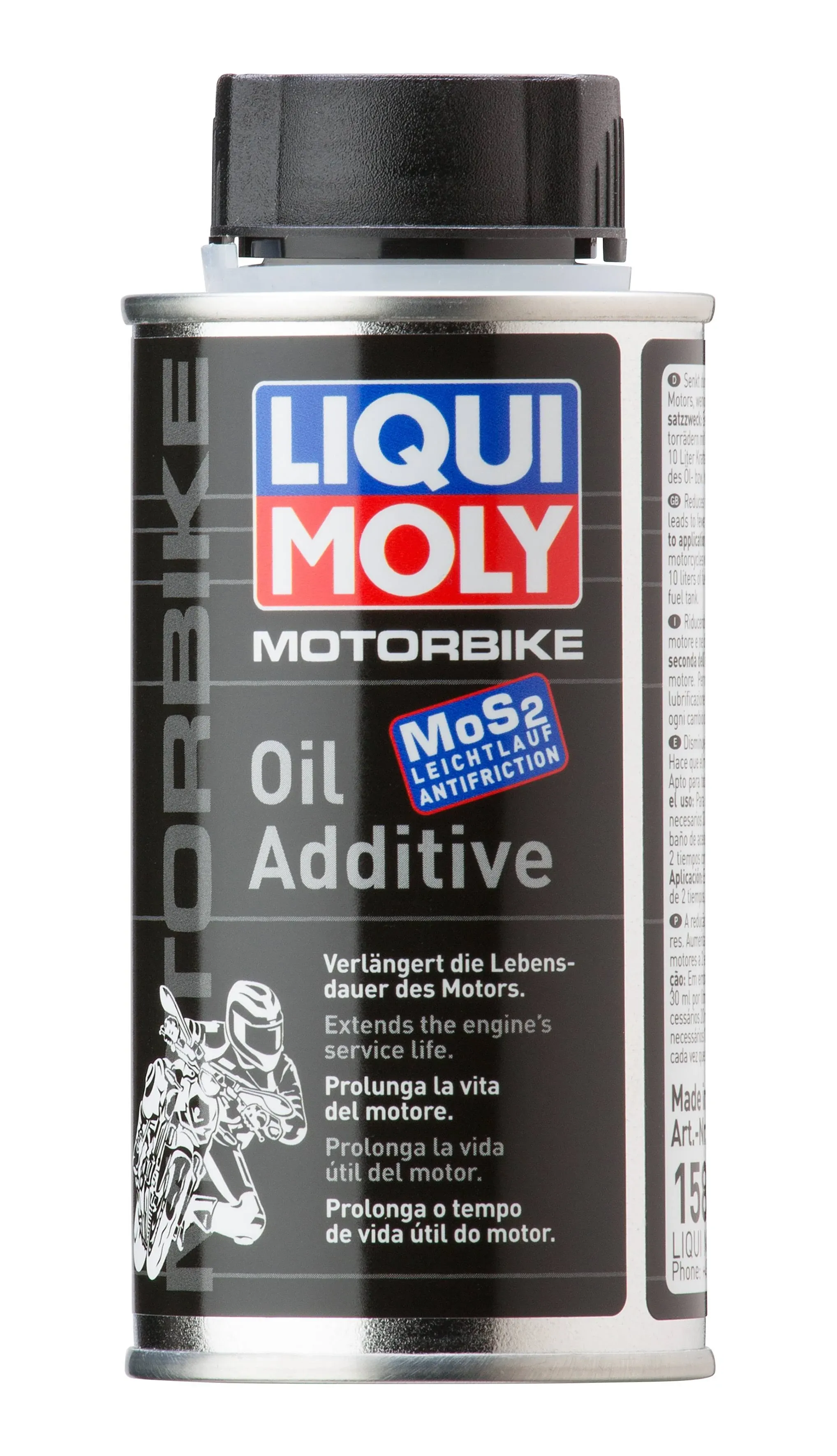 Liqui Moly Motorbike Oil Additive MoS2 wear protection on molybdenum disulfide