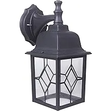  Outdoor LED Wall Lantern, Wall Sconce as Porch Light, 11W, LED 5000K Black