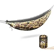 Night Cat Hammock Underquilts Sleeping Bag Single Insulated Under Blanket for Hammock 4 Seasons Lightweight Soft Warm 5-20℃ 8x3.6ft Camouflage