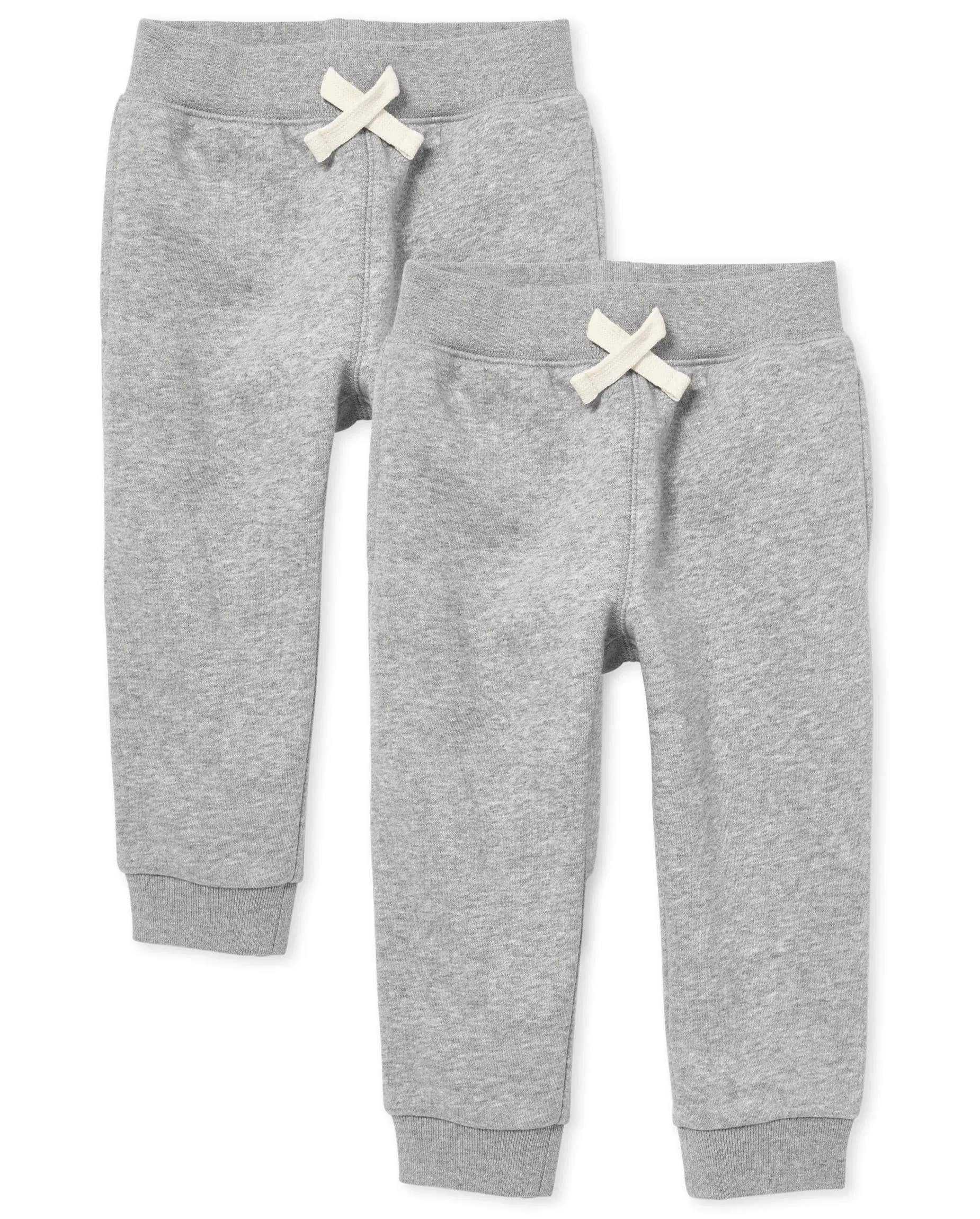 The Children's Place Baby Boys' Active Fleece Jogger Pants 2 Pack