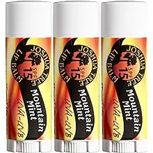 Joshua Tree Mountain Mint SPF 15 Organic Lip Balm (Pack of 3)