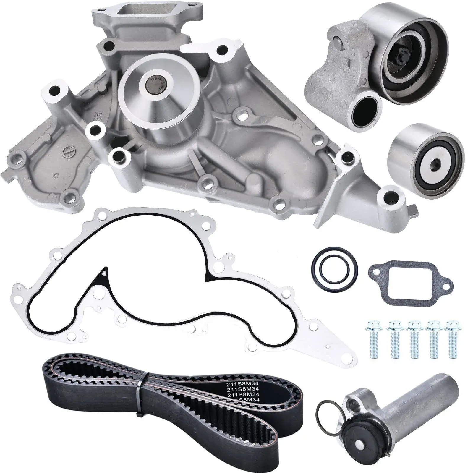 Nakuuly Timing Belt Kit with Water Pump Compatible with 2002-2010 Toyota Tund...