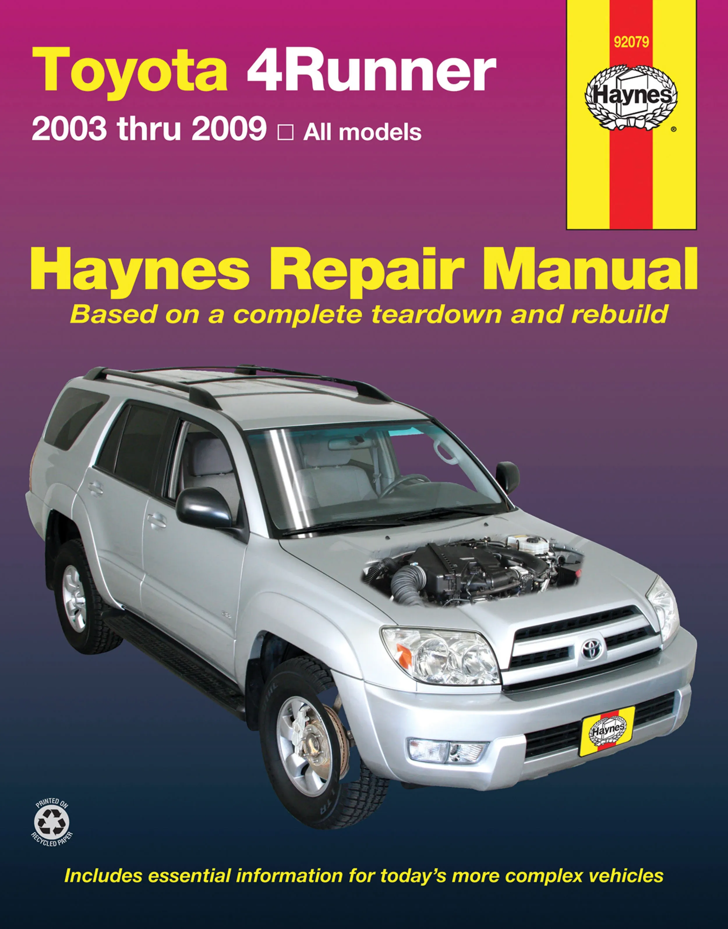 Repair Manual Haynes 92079 fits 2003 Toyota 4Runner