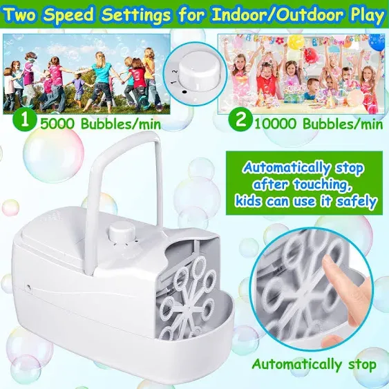 Bubble Machine, Cute Octopus Automatic Bubble Blower, 10000+ Bubbles Per Minute