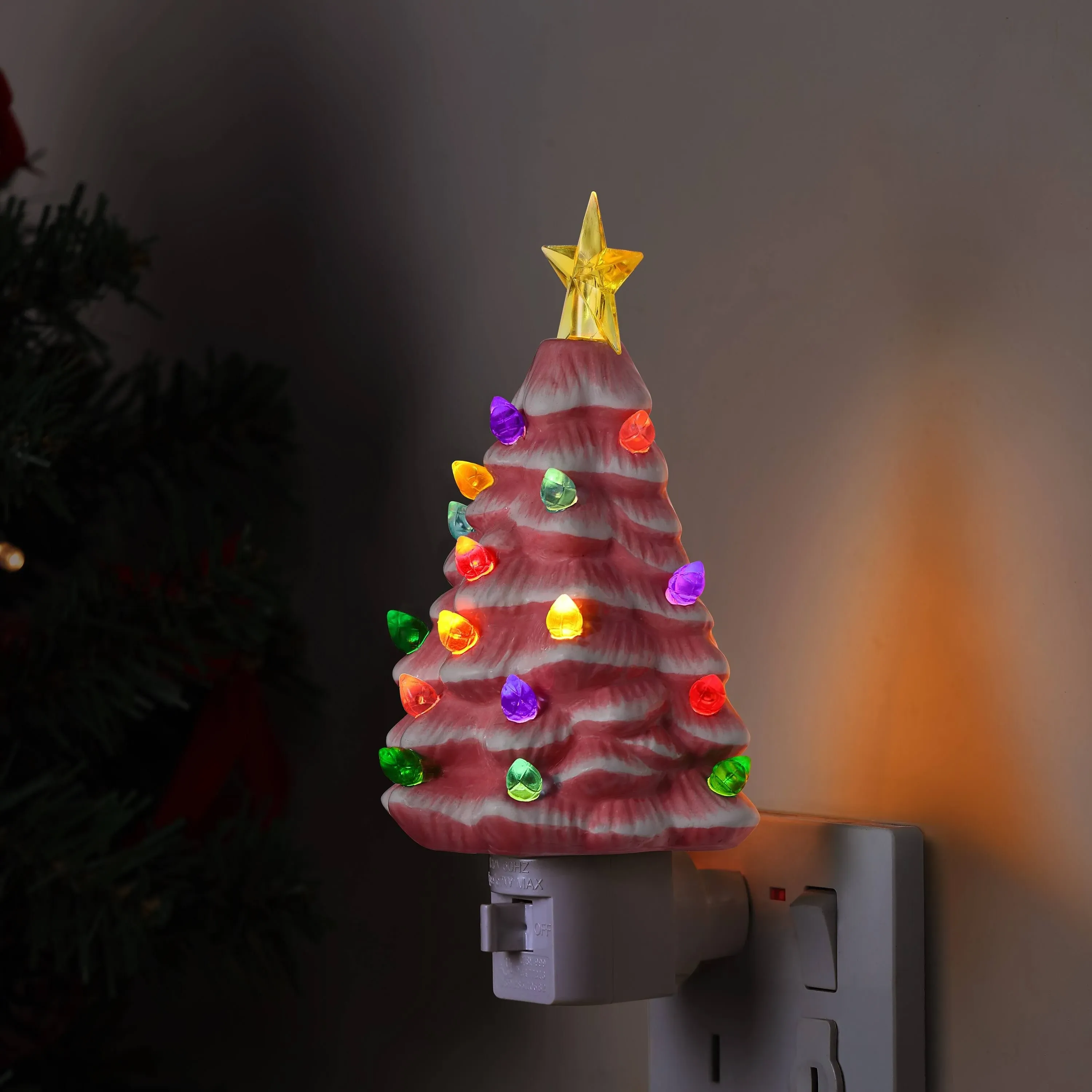 Nostalgic Ceramic Tree Nightlight Mr. Christmas