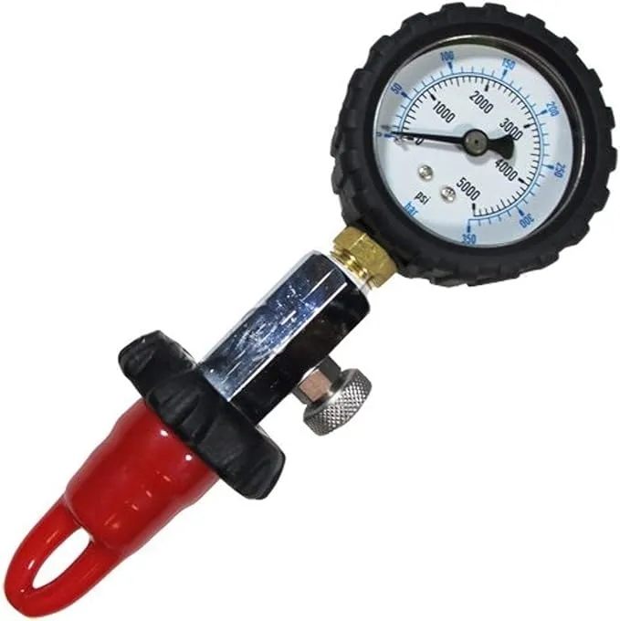 Scuba Choice Diving DIN Tank Pressure Checker 5000 PSI 350 BAR