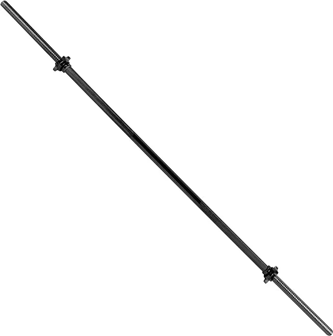 Cap Barbell 72 inch Regular Solid Threaded Bar Black