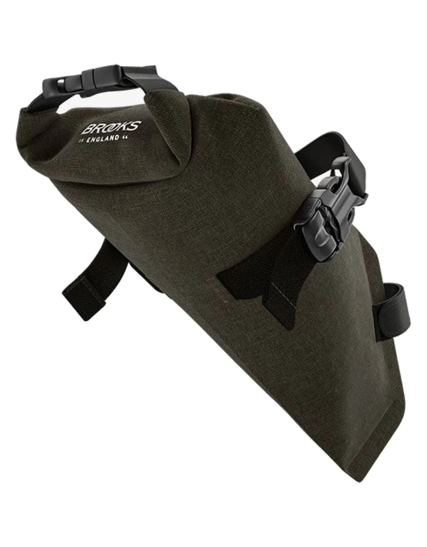 Brooks Scape Saddle Roll Bag Underseat 33.8oz Waterproof, Green Mud