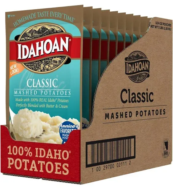 Idahoan Classic Mashed Potatoes, 4 oz (Pack of 12)