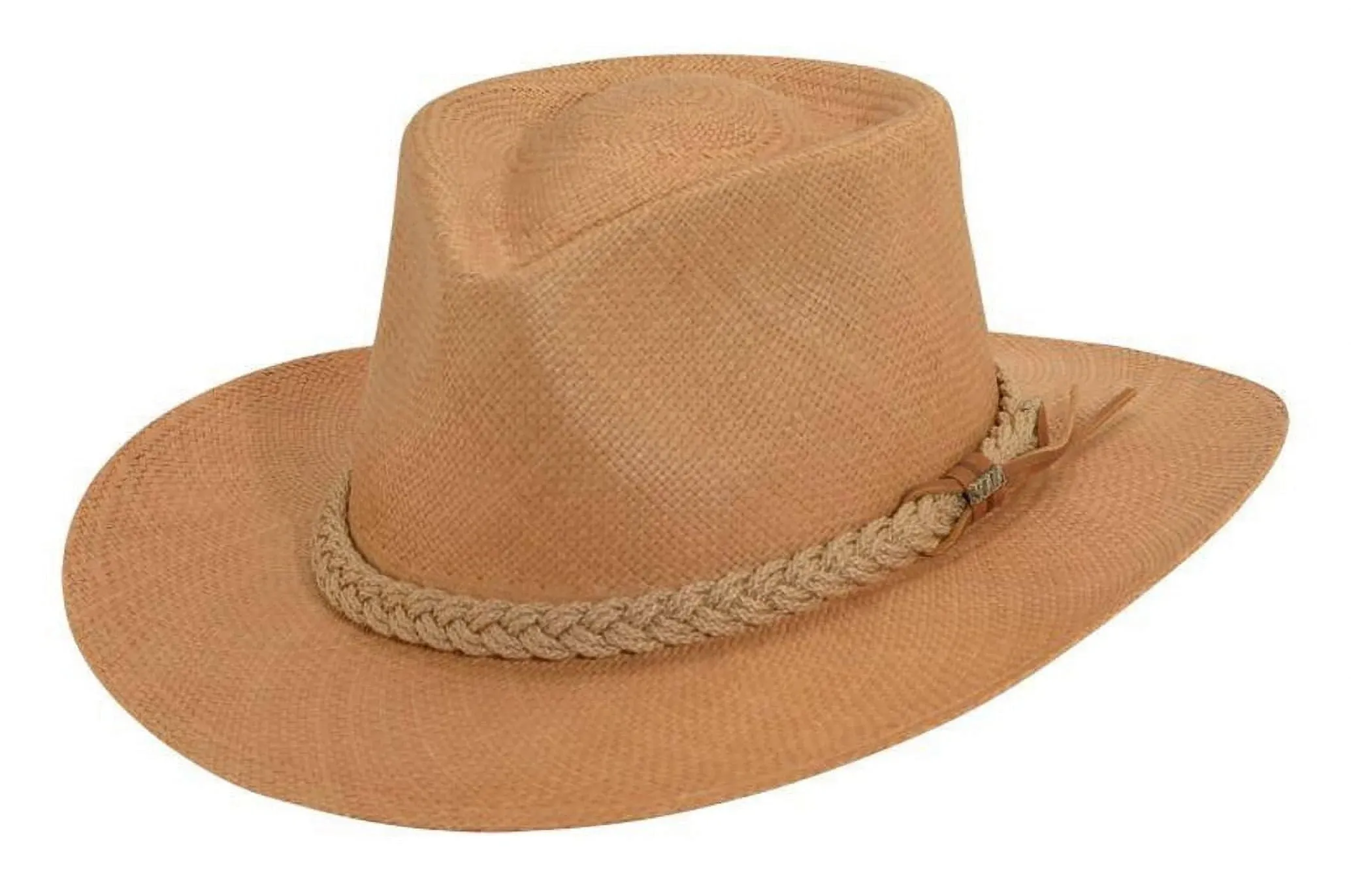 Scala Men&s Panama Outback Hat, Putty, Medium