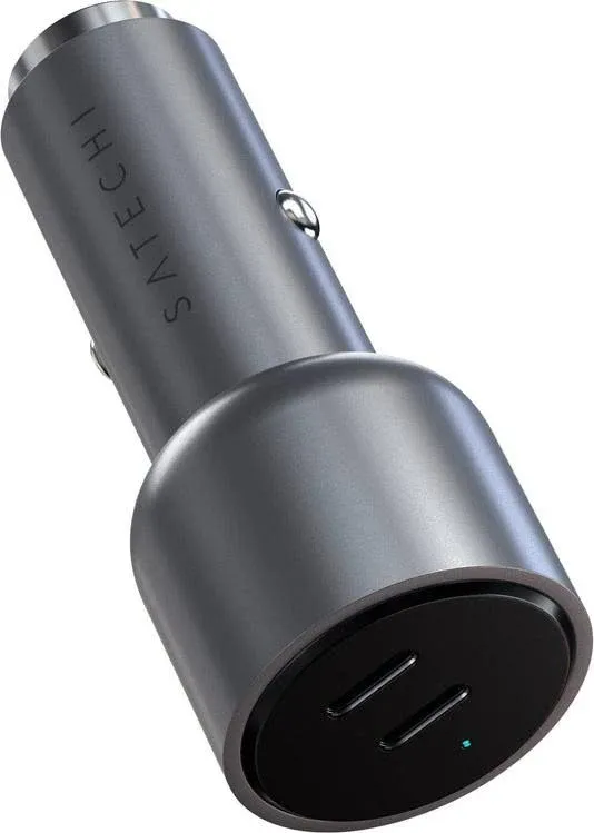 Satechi 40W Dual USB-C PD Car Charger (Space Grey)