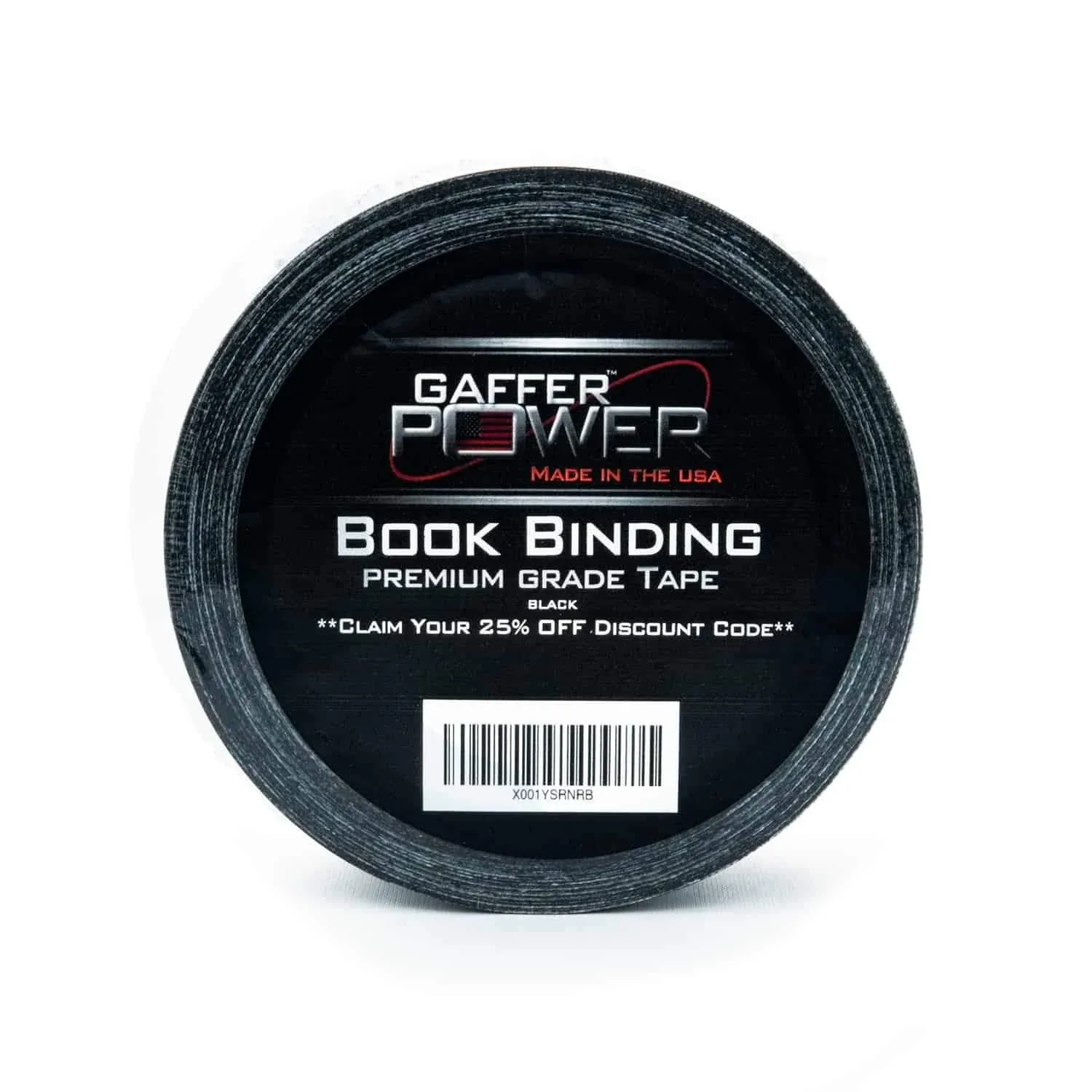 Bookbinding Tape by Gaffer Power, Black Cloth Book Repair Tape Safe Cloth Lib...