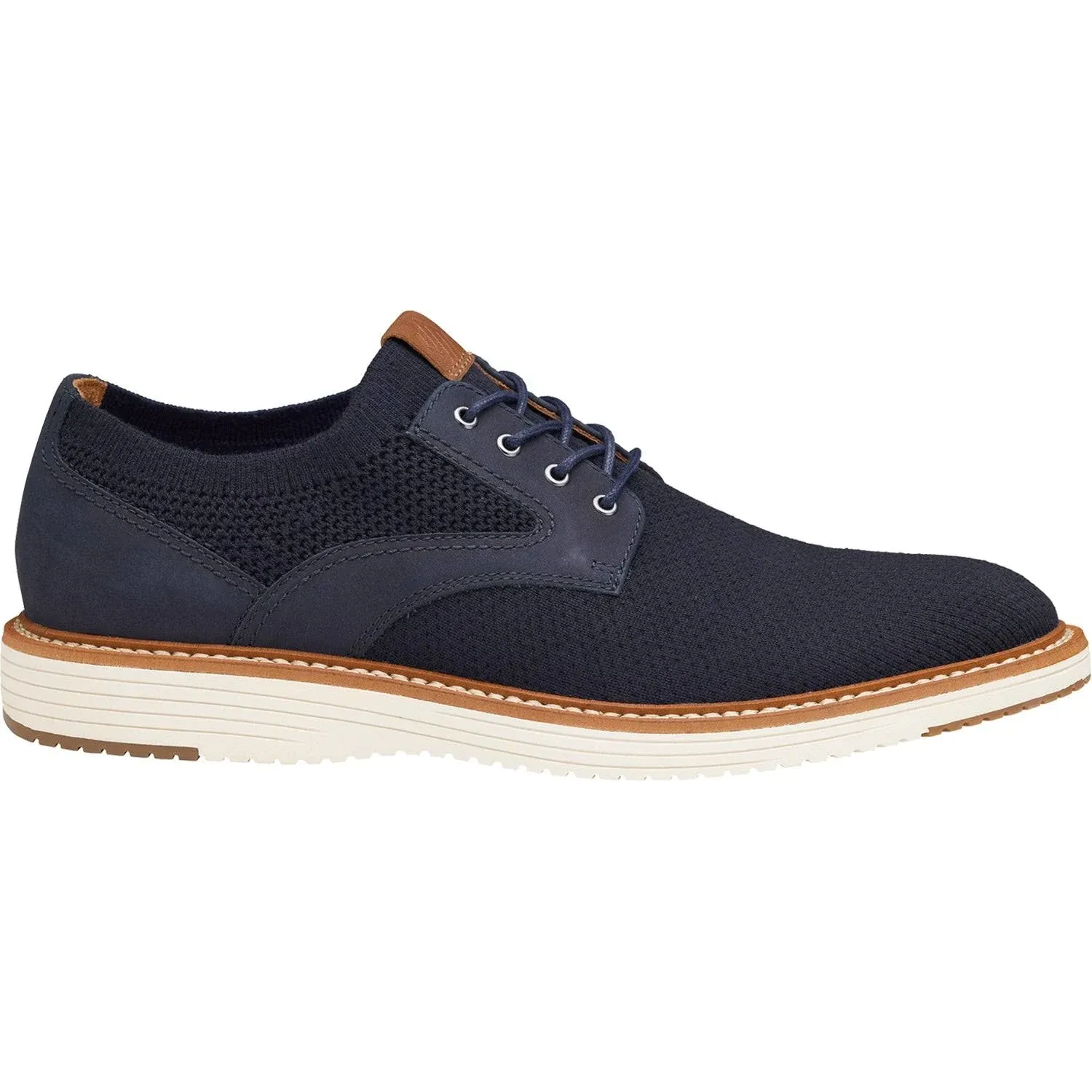 Johnston & Murphy Men's Upton Knit Plain Toe, Navy Knit, 9M