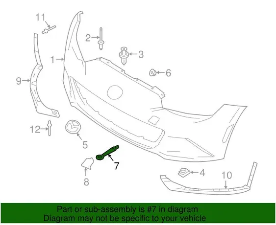 Genuine Mazda Tow Hook KD53-50-EJ1B