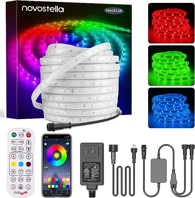 Novo Stella 52.5ft Waterproof RGB Strip Lights