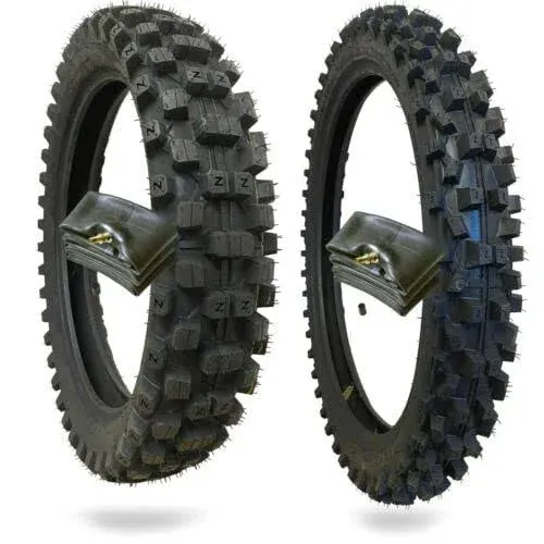 Wig Racing 70/100-17 and 90/100-14 Tire Set and Inner Tube Combo Cr85/yz85/kx85/rm85/85sx