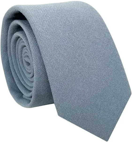 Kebocis Mens Solid Color Necktie Cotton Neck Tie for Mens