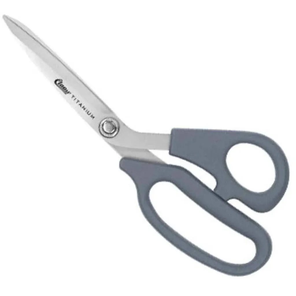 Clauss 18081 8-Inch Titanium Bonded Ultra Flex Bent Shear - Grey 