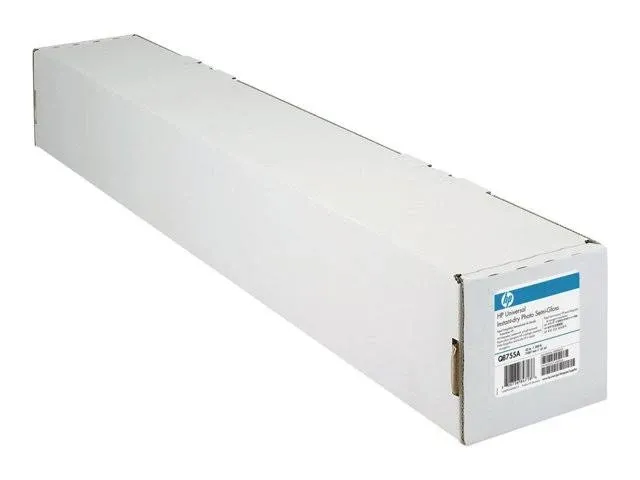 HP Universal Instant-Dry Satin Photo Paper, 24" x 100', White, Roll (Q6579A) | Staples