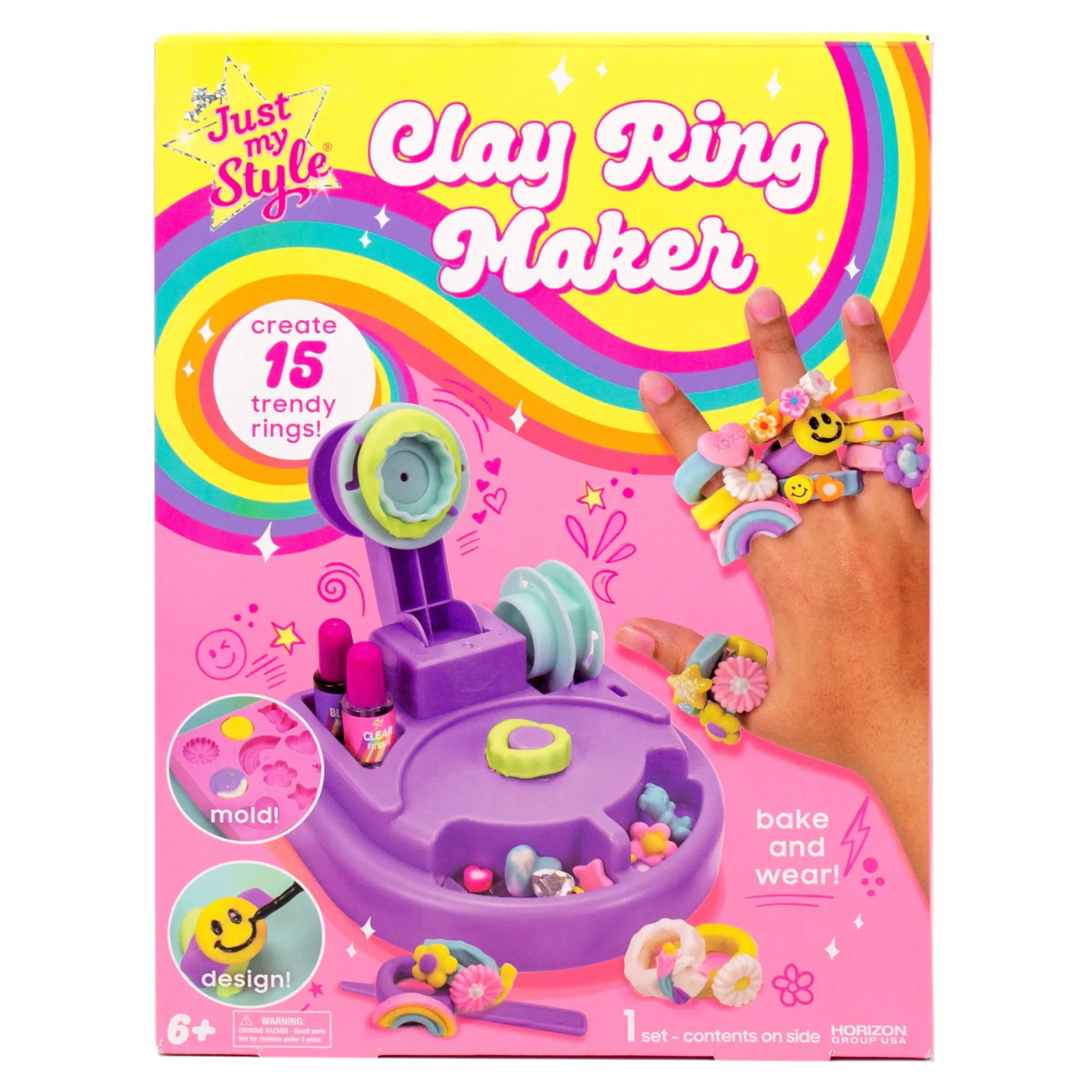 Just My Style 25ct Clay Ring Jewelry Making Kit