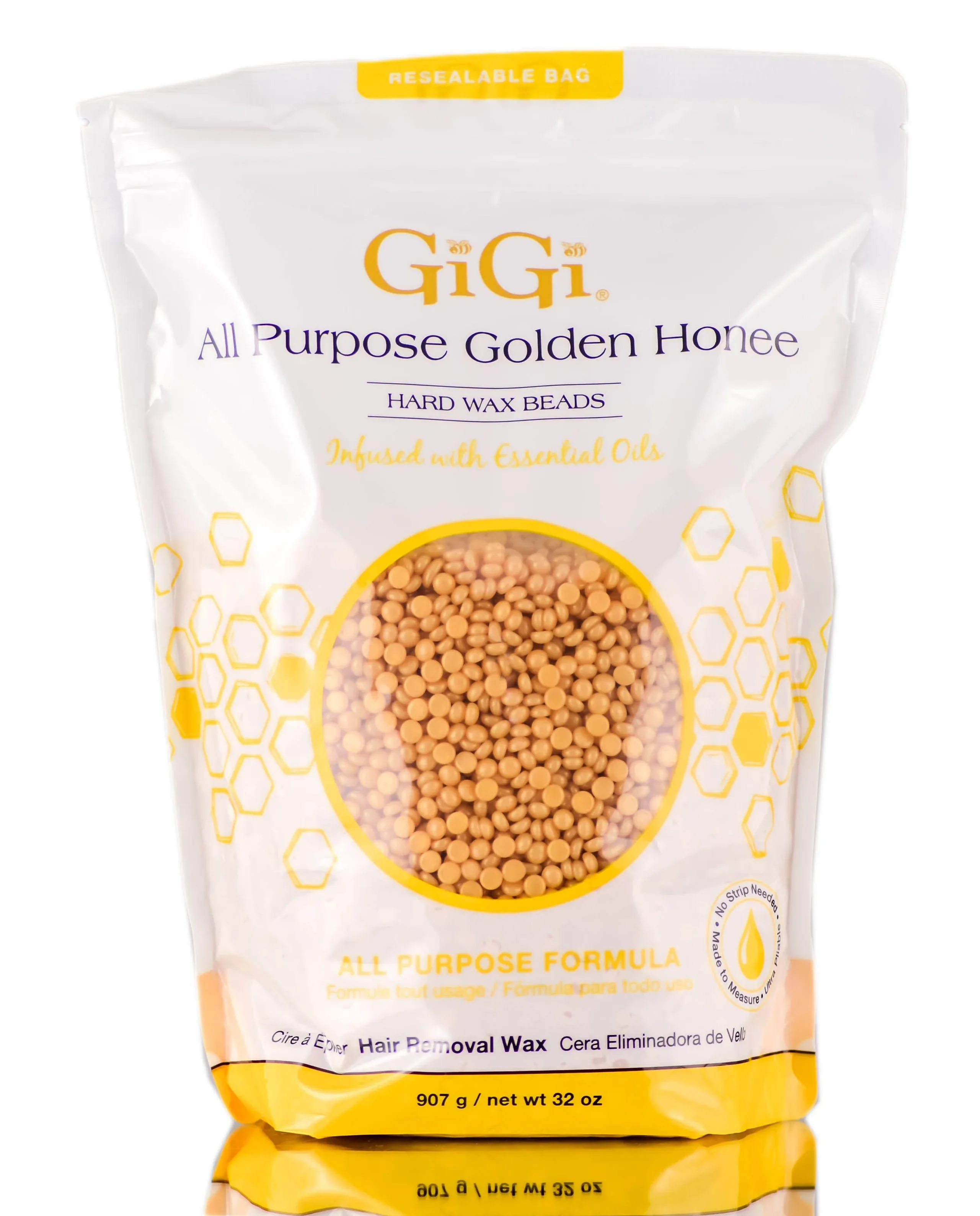 Gigi All Purpose Golden Honee Hard Wax Beads - 14 oz