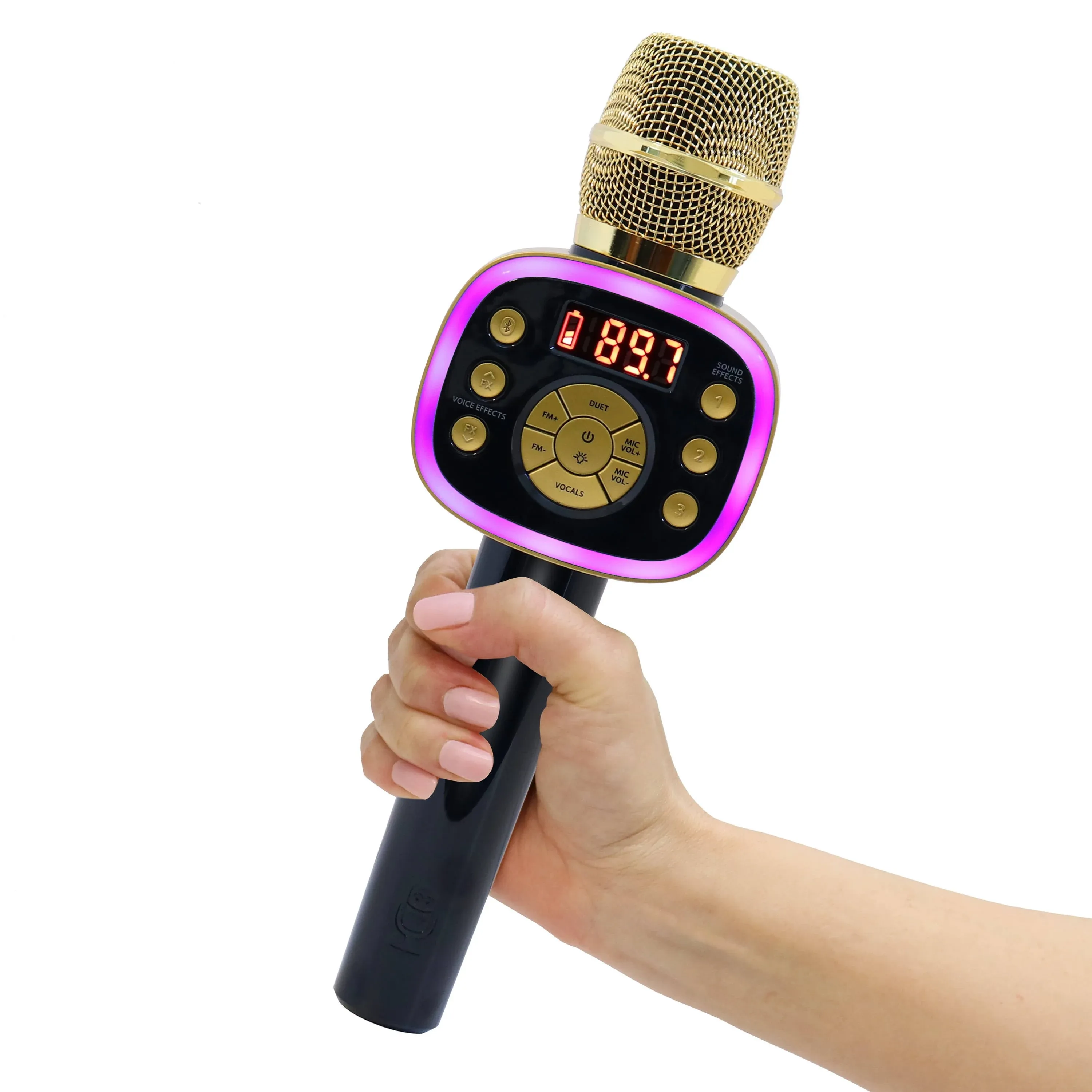 Singing Machine Carpool Karaoke Mic 2.0 - Gold