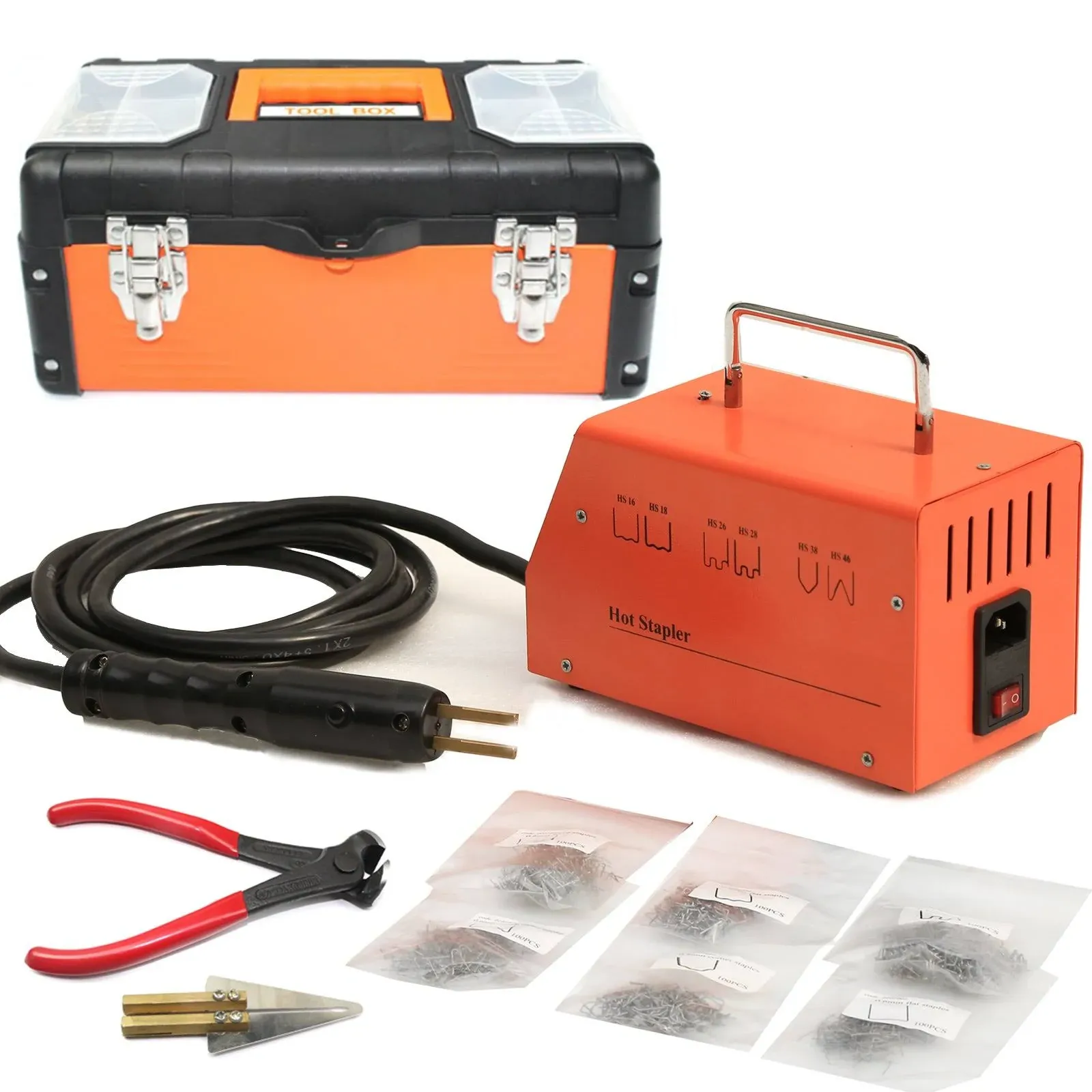 Beley Car Bumper Repair Plastic Welder Kit, 110V Hot Stapler Plastic Welding Gun ...