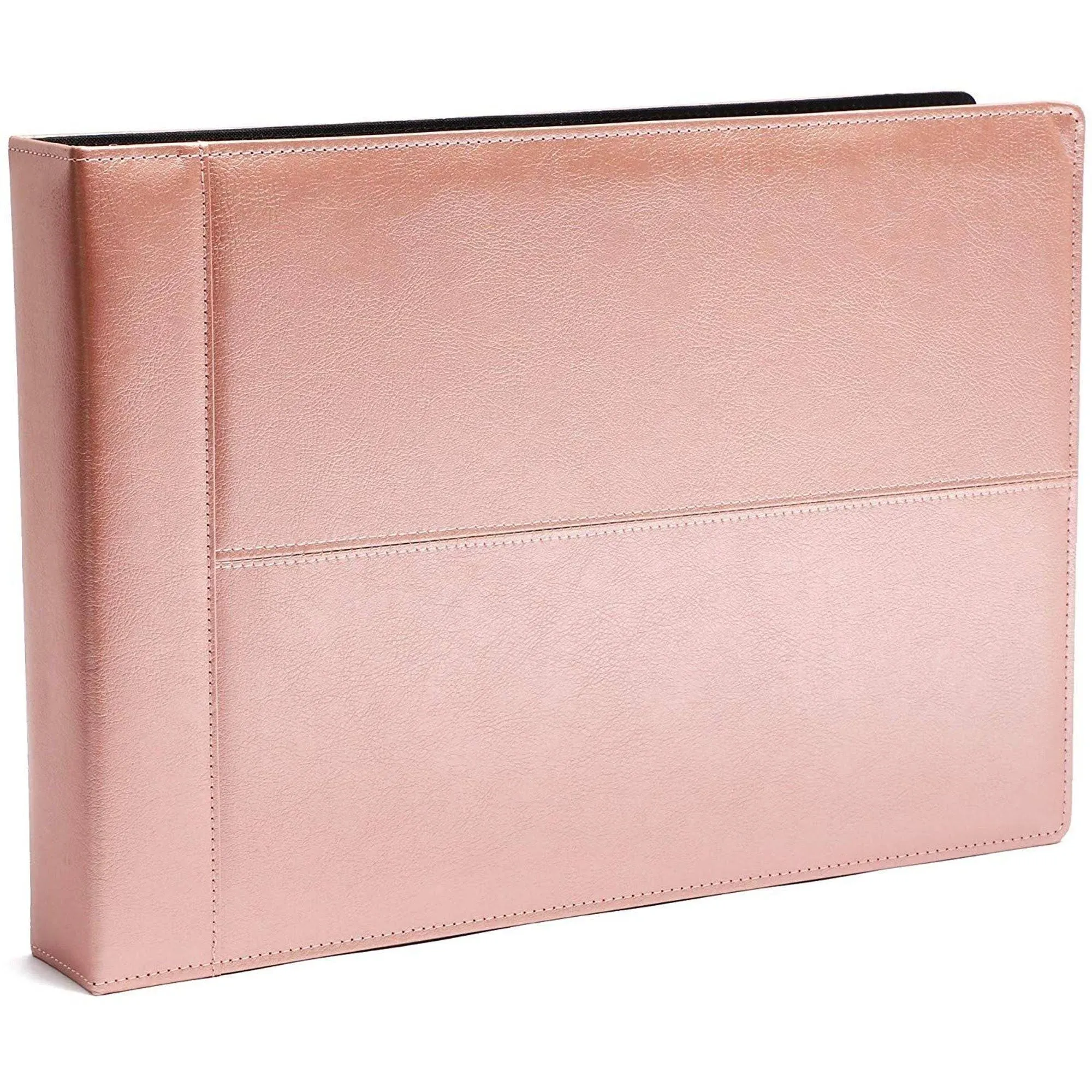 Rose Gold 7 Ring Business Check Binder for Checkbooks, 600 Checks, 14 x 10 in