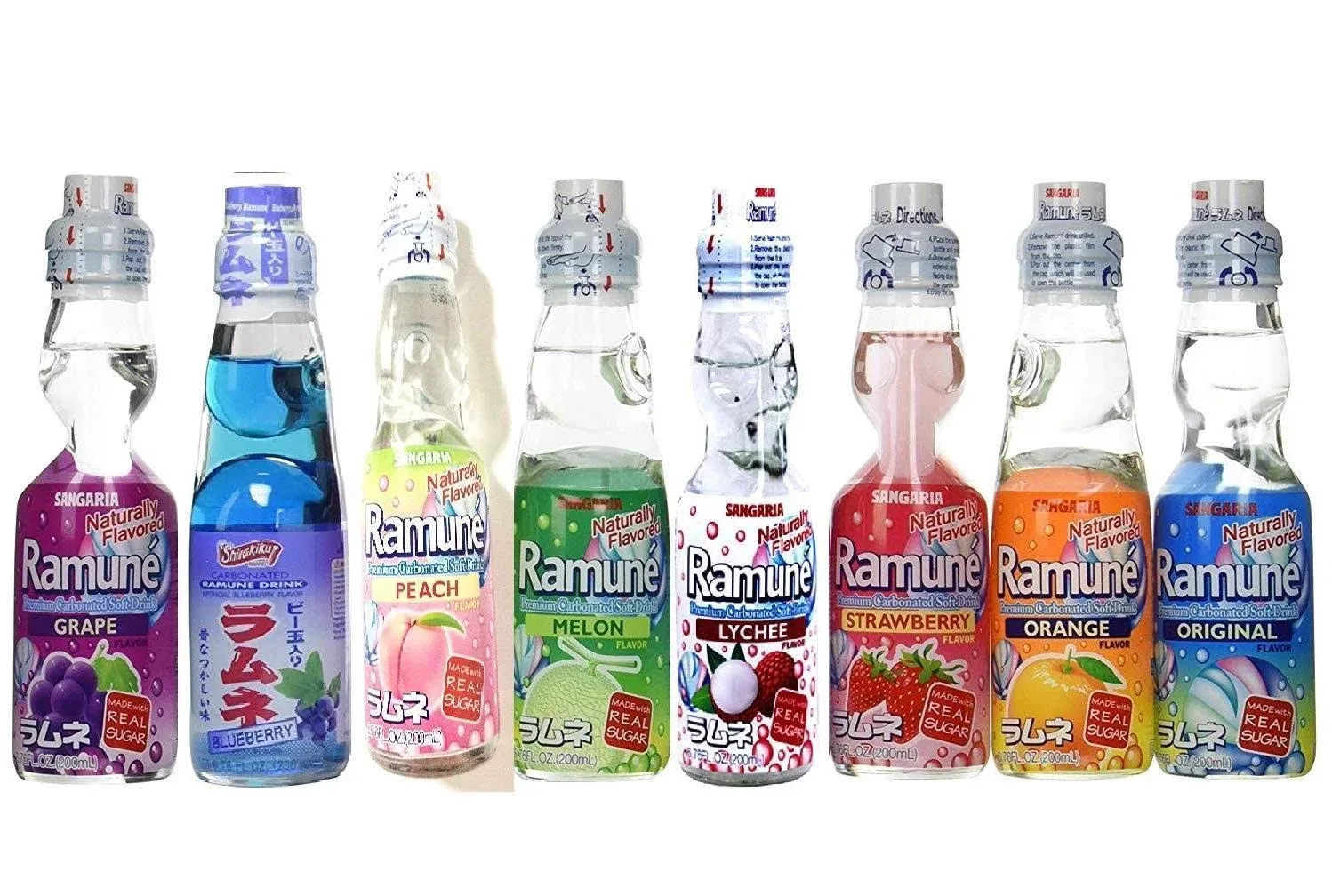 Imozai Ramune Japanese Soda Drinks Gift Set 8 Variety Pack Additional 3 Pack ...