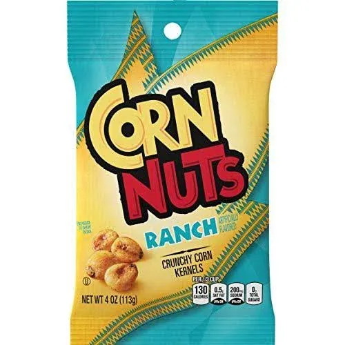 Corn Nuts Ranch Crunchy Corn Kernels Snack, 4 Ounce (Pack of 12)