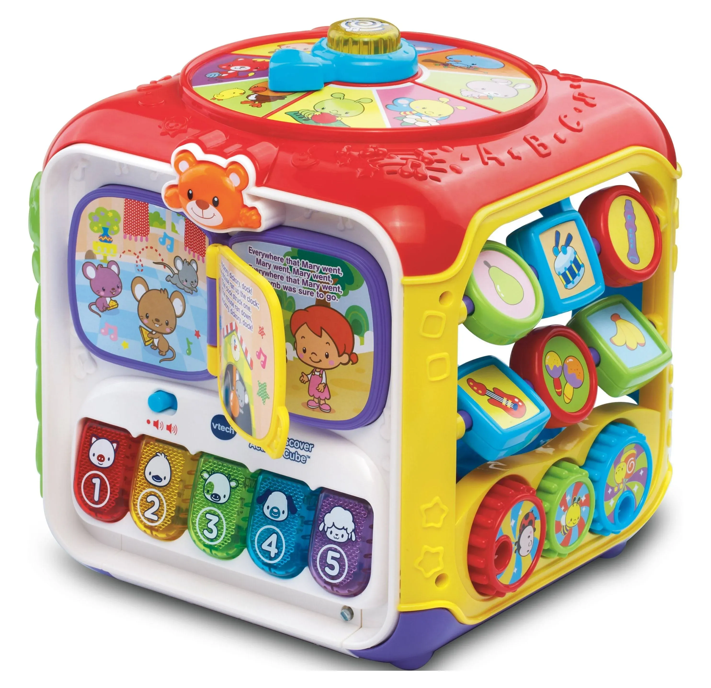 VTech Sort and Discover Activity Cube (Frustration Free Packaging), Red