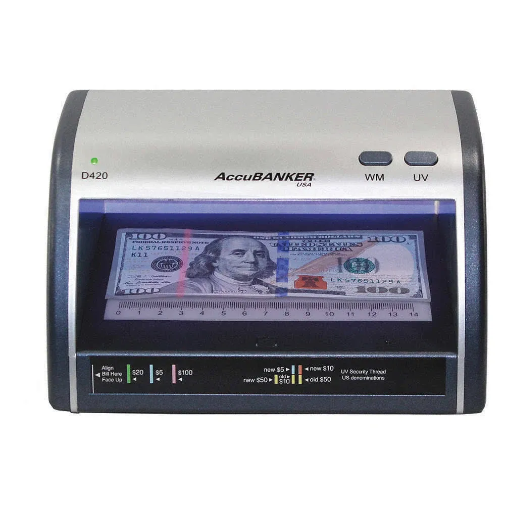 Accubanker LED420 Counterfeit Cash & Card Detector