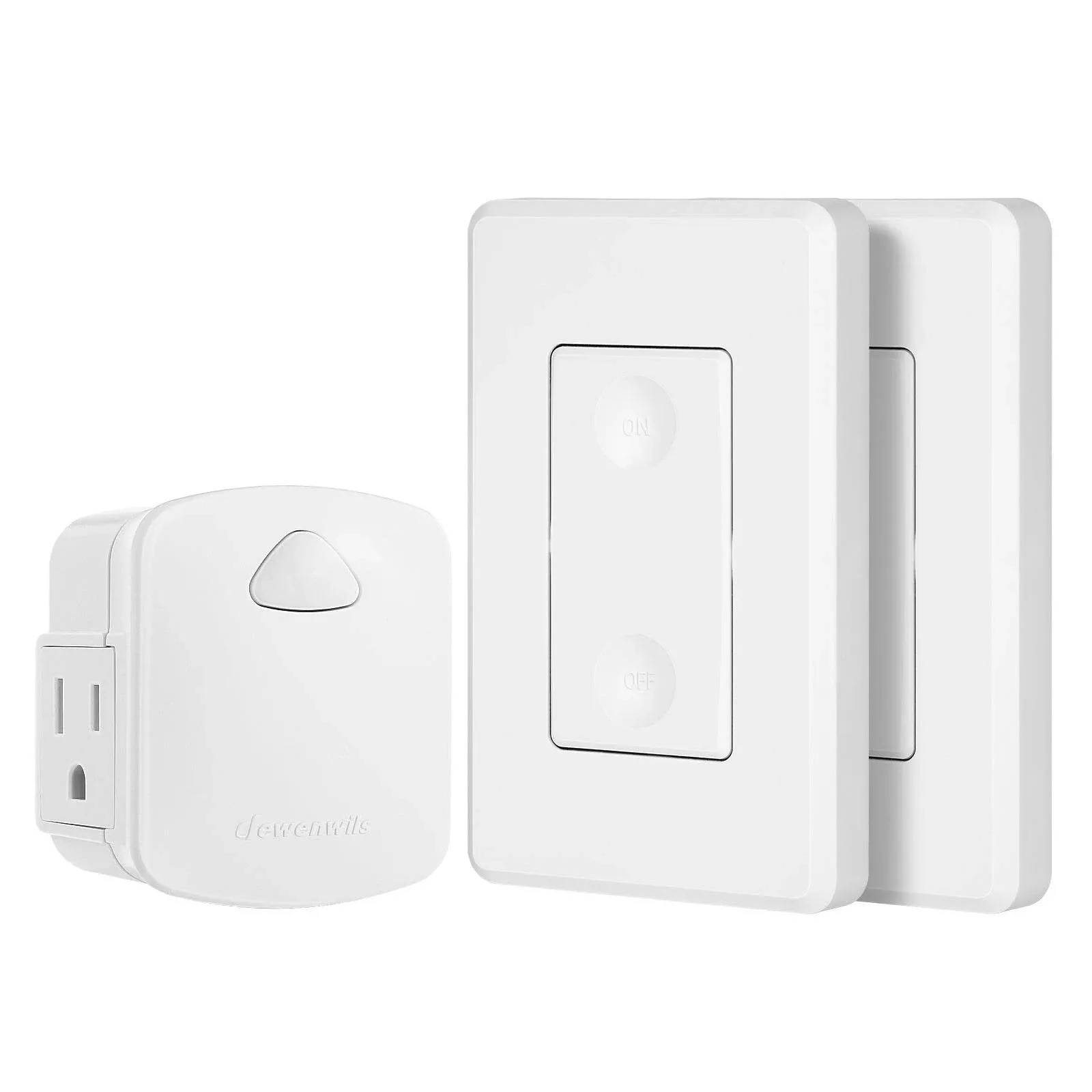 DEWENWILS Wireless Remote Control Outlet Light Switch, Remote Wall Switch and ...