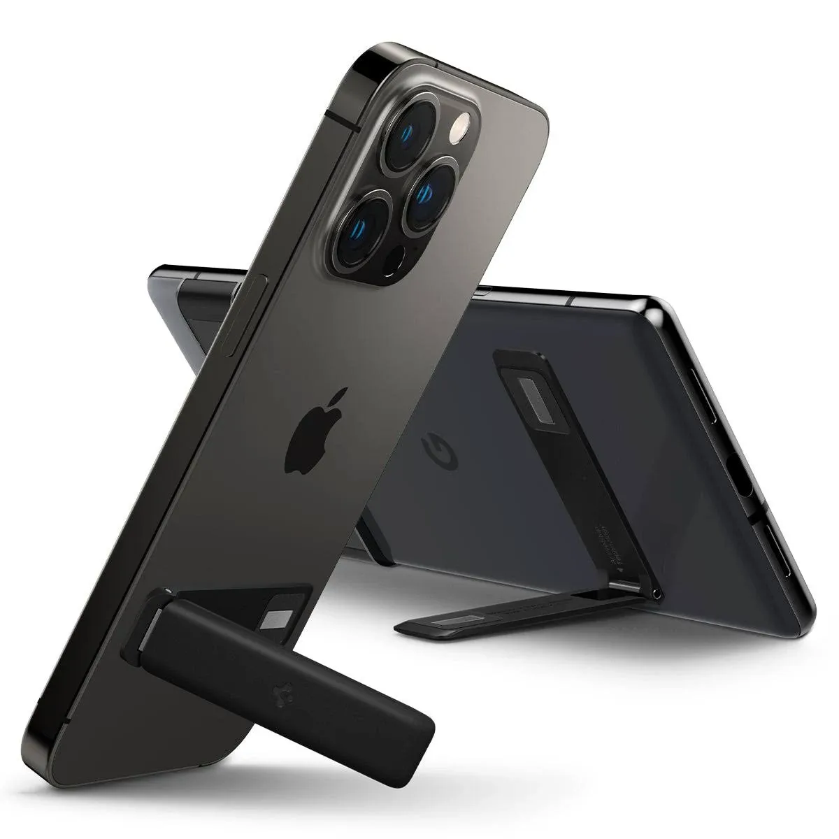 Spigen U101 Standard Universal Kickstand, Vertical and Horizontal Stand Adjustable Angles Compatible with Any Cell Phone - Black