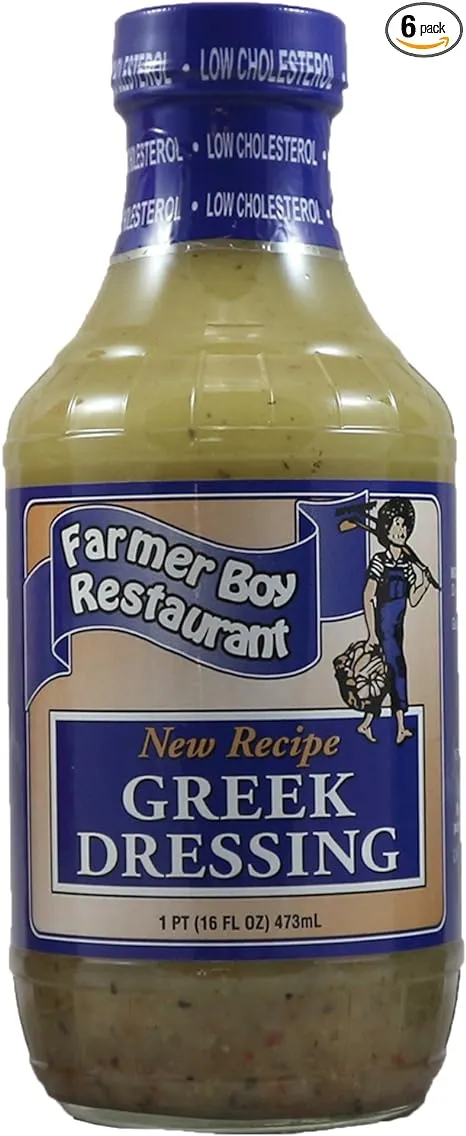 Farmer Boy Greek Salad Dressing,16 Fl Oz (Pack of 6)