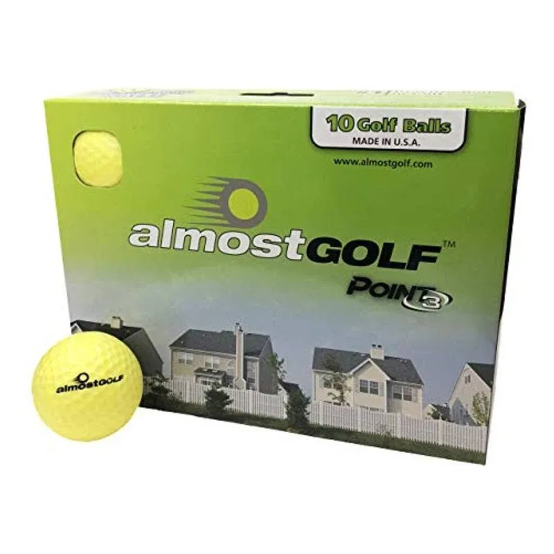 Almost Golf P3 Limited Flight Practice Golf Balls - 10 pack