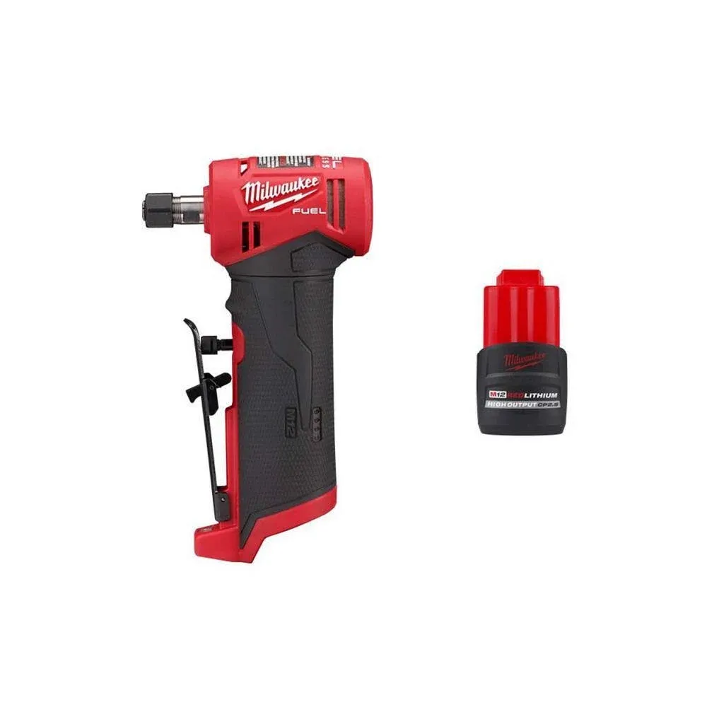 Milwaukee M12 Fuel 12V Lithium-Ion Brushless Cordless 1/4 in. Right Angle Die ...