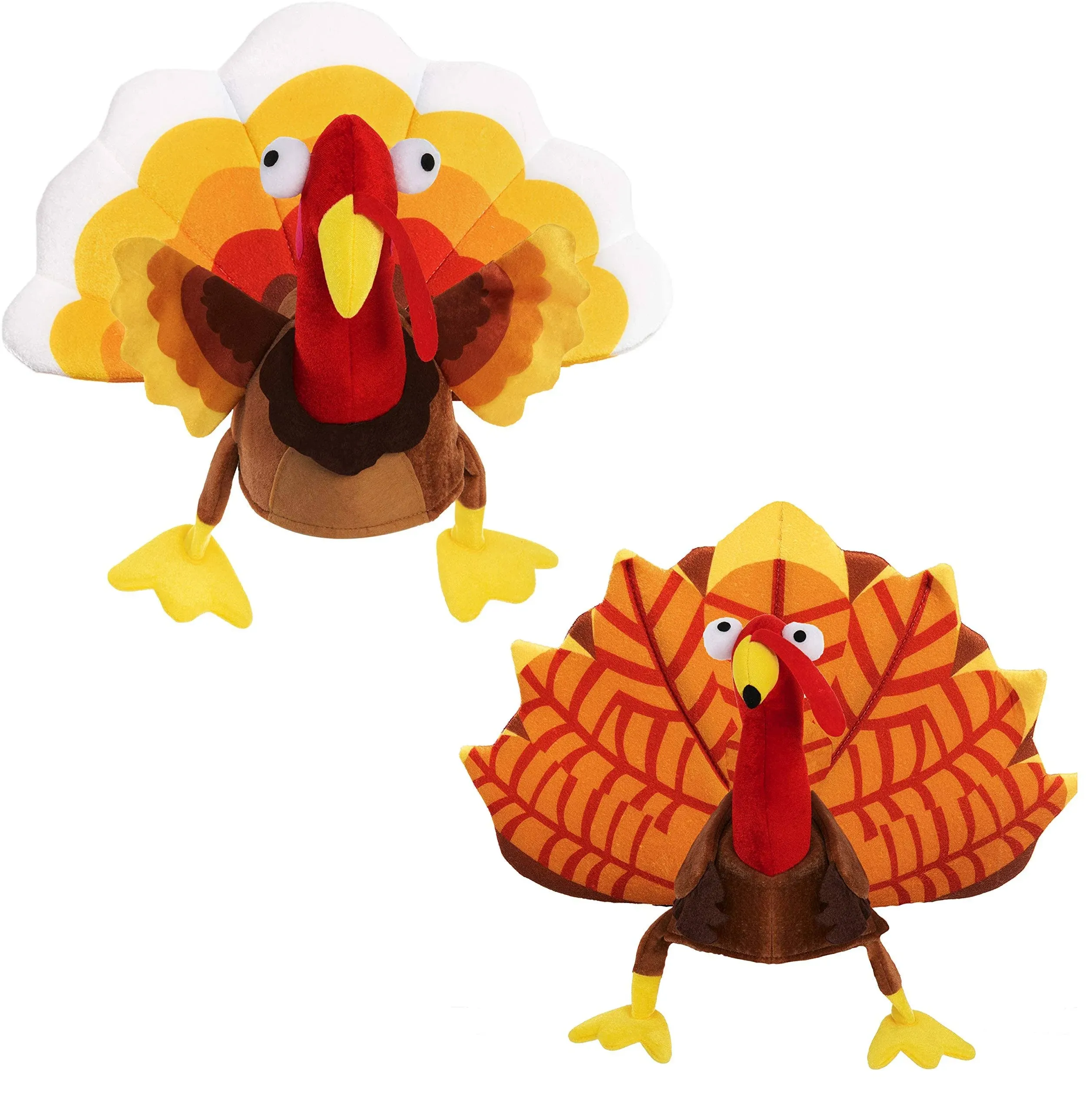 JOYIN 2 Pack Turkey Sitting Hats Silly for Thanksgiving Night Event, Dress-up ...