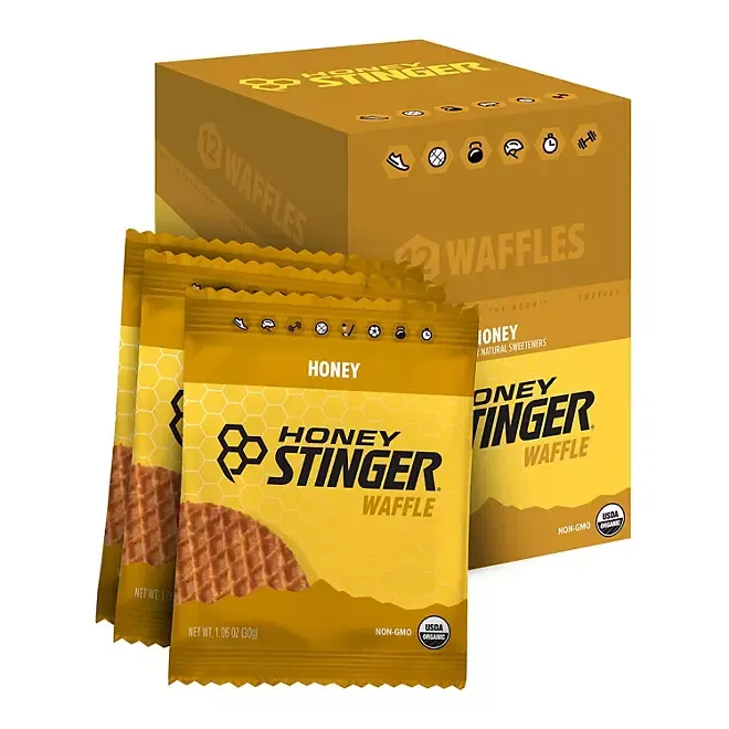 Honey Stinger Organic Energy Waffle, Honey, 12 ct.