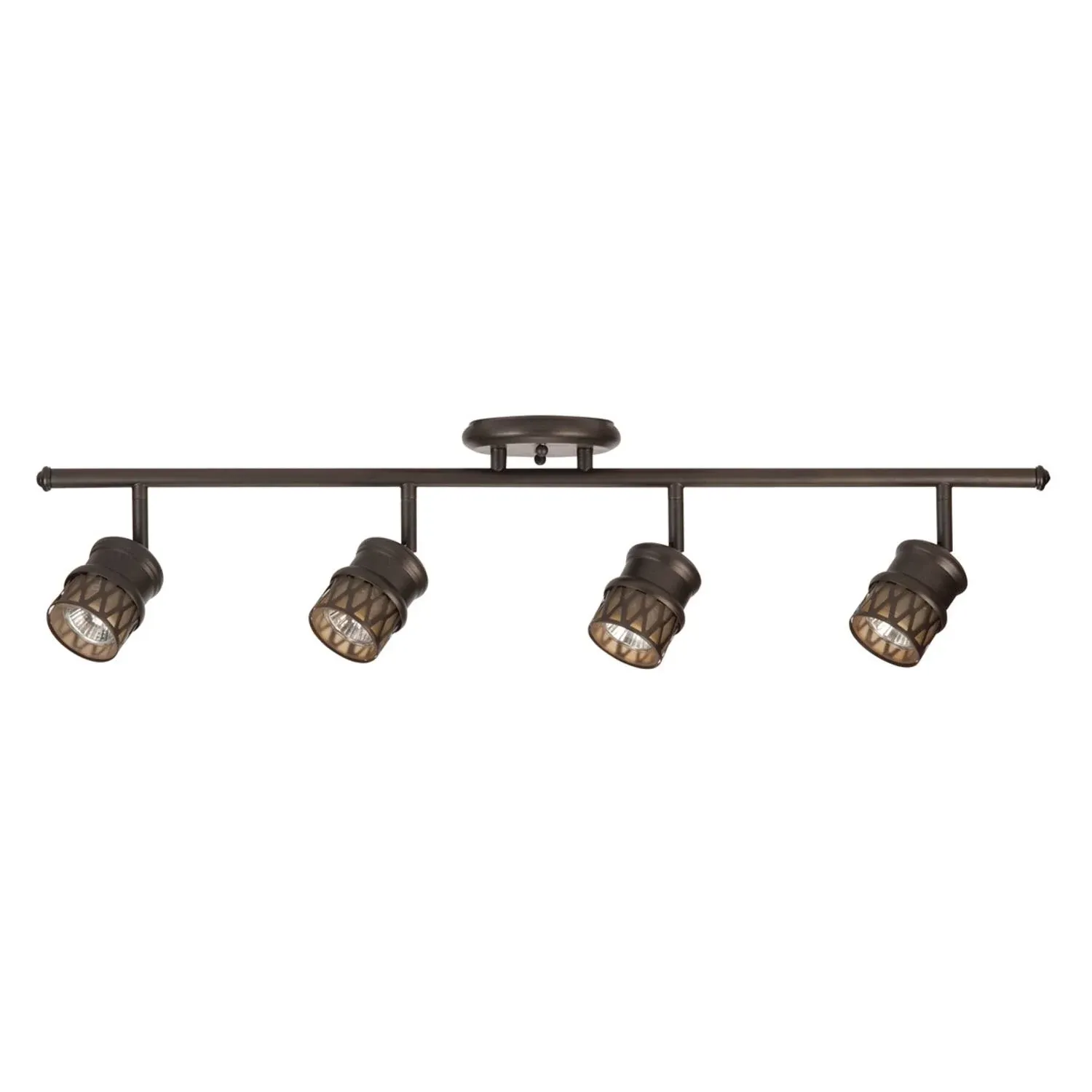 Globe Electric 4-Light Halogen Track Lighting Oil-Rubbed Bronze 59063