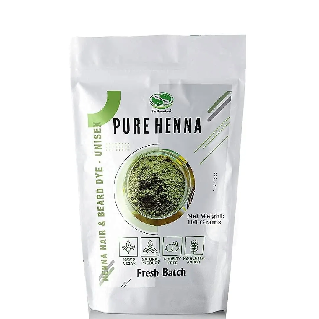 100% Pure & Natural Henna Powder for Hair Dye / Color 100 Grams - The Henna Guys