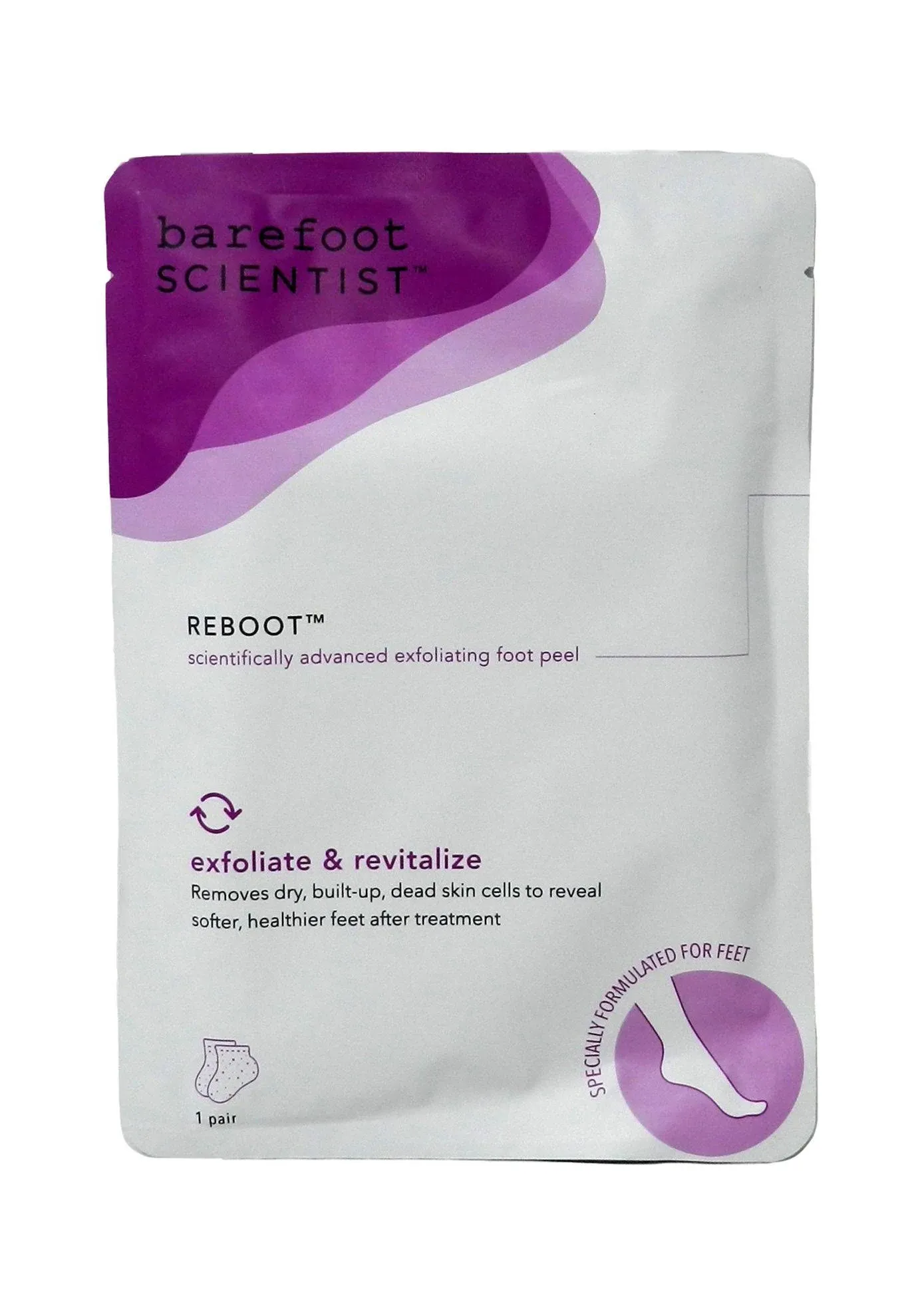 Barefoot Scientist Reboot Revitalizing Foot Peel Vegan Paraben Free 1 Pair NWOB