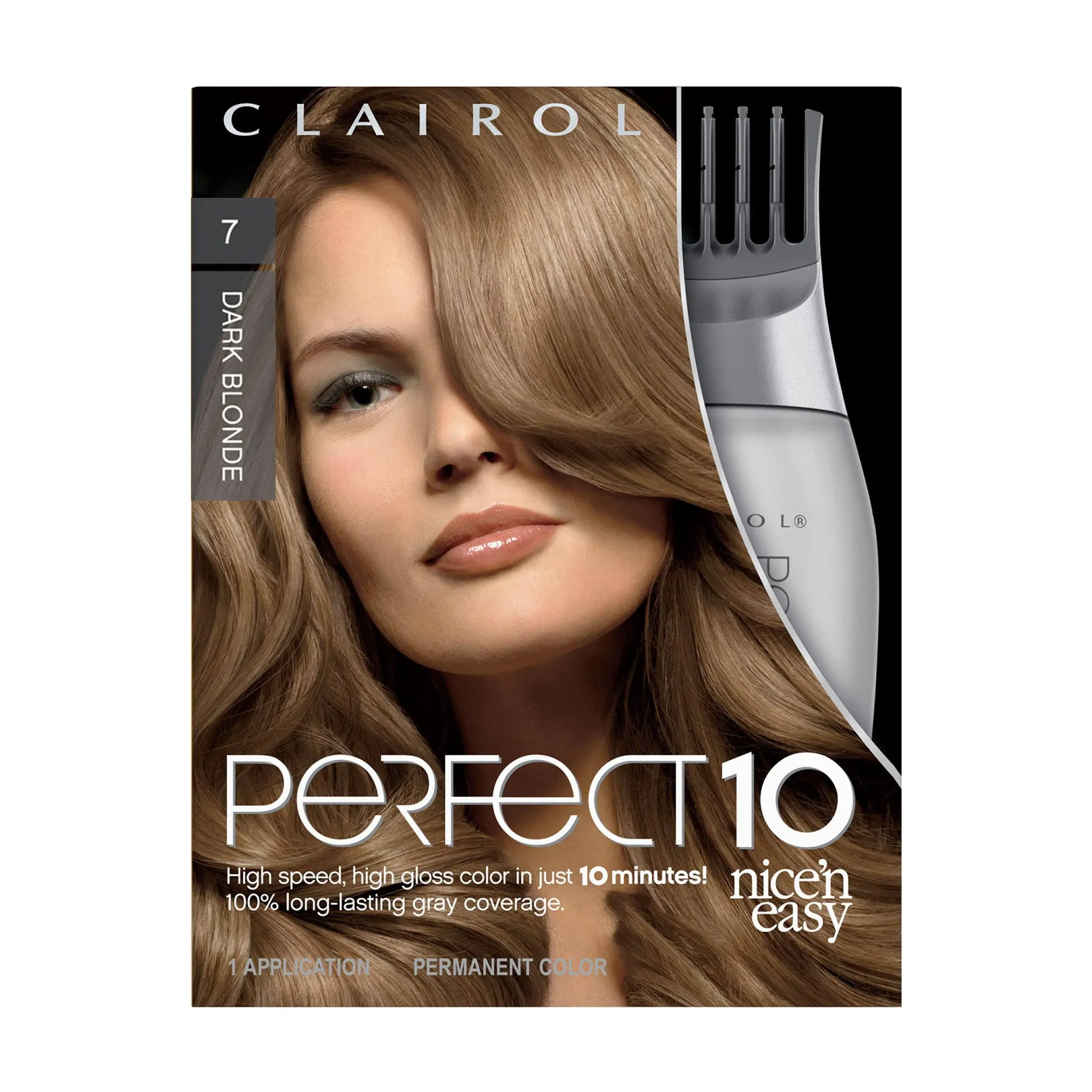 Clairol Nice 'N Easy Perfect 10 Hair Color, 7 Dark Blonde