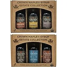 Crown Maple Syrup Sampler - Classic Trio Maple Syrup Collection and Infused Pure ...